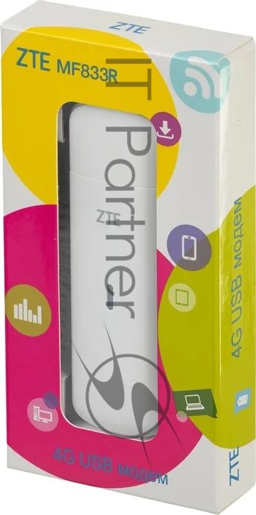 Модем ZTE MF833 2G/3G/4G USB Firewall +Router внешний белый