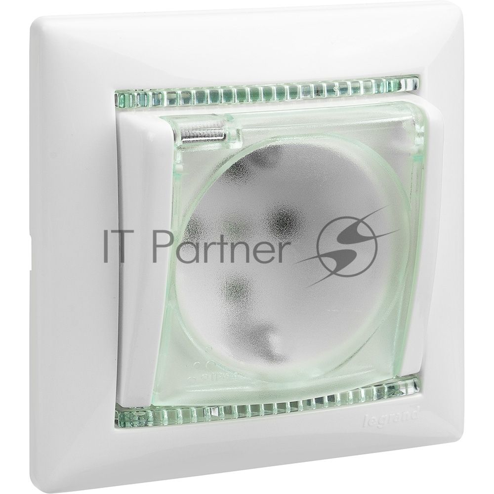 Розетка Legrand Valena 774220 влагозащищенная IP44 с заземлением с крышкой и защитными шторками (белая)