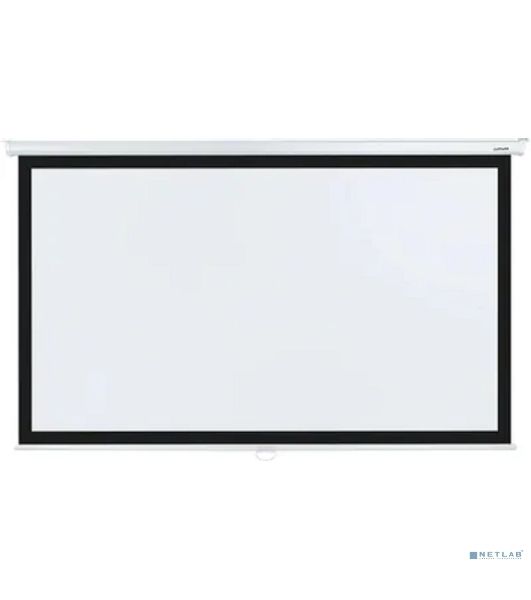 Настенный экран Lumien LEP-100127 Eco Picture 157х227см (рабочая область 124х221 см) (100") Matte White верх.кайма 30 см, восьмигранный корпус, возможность потолочн./настенного крепления, 16:9, цвет корпуса белый (треугольная упаковка)