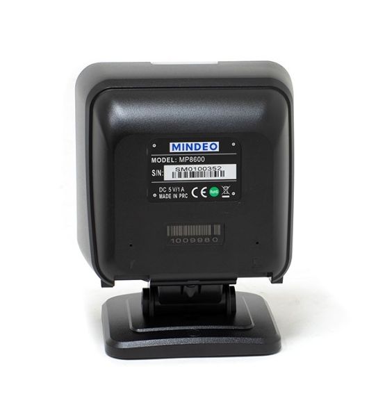 Сканер штрих-кода стационарный MINDEO MP8610 USB презентационный, 2D имидж, USB, черный