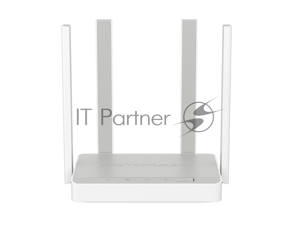 Гигабитный интернет-центр Netcraze Speedster (NC-3013) с Mesh Wi-Fi 5 AC1200, 4-портовым Smart-коммутатором и переключателем режима роутер/ретранслятор
