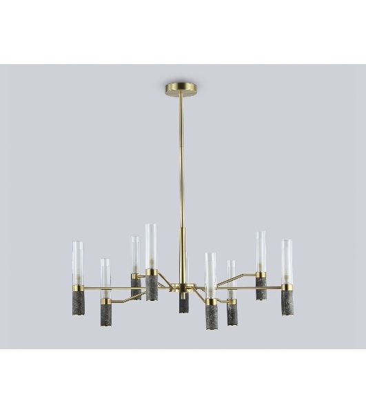 Люстра Ambrella light LH53355/9 GD/CL/WH золото/прозрачный/белый G9*9 max 40W D850*890