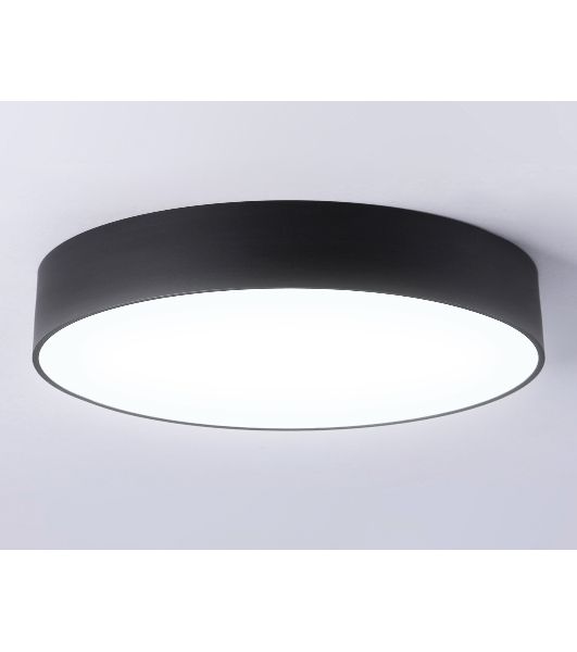 Потолочный светодиодный светильник Ambrella light FV5530 BK черный LED 45W 4200K D400*58 (Без ПДУ)