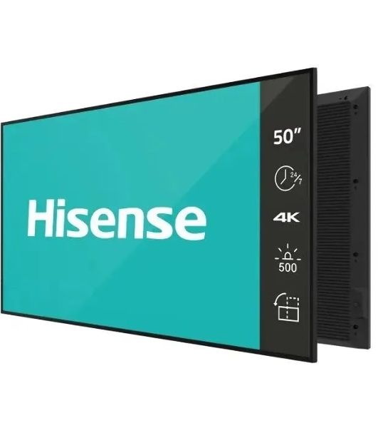 Панель Hisense 50" 50DM66D черный D-LED DID LED 8ms 16:9 HDMI M/M матовая 1200:1 500cd 178гр/178гр 3840x2160 DP 4K USB 11кг