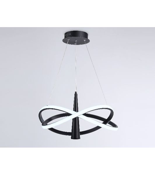 Подвесной светодиодный светильник Ambrella light FL5368/2+1 BK черный 47W 3000K-6400K D480*1200 (ПДУ ИК)