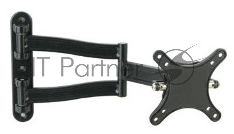 Кронштейн для телевизора Kromax TECHNO-1 темно-серый, 10"-26" макс. 15 кг, настенный, поворот и наклон