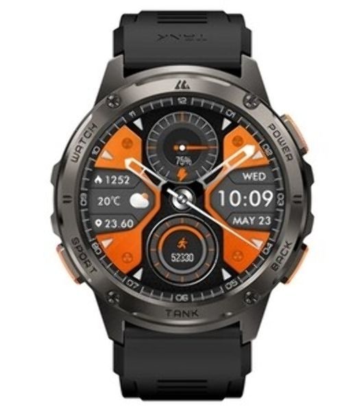 Умные часы KOSPET Tank T4, 1.43" AMOLED, Bluetooth, WR50, серебристый