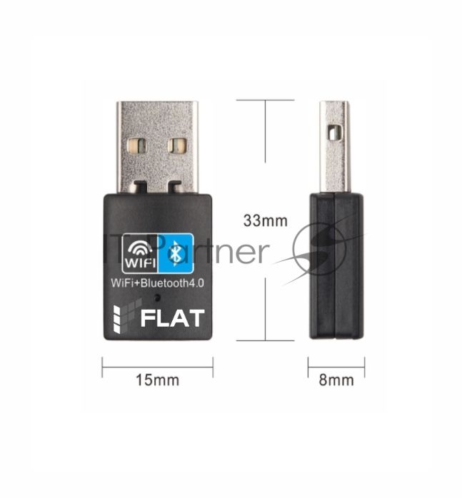 Адаптер Флат FP-WF+BT USB-адаптер устройство, позволяющее подключить Flat-Phone B10 к WiFi сети и Bluetooth-гарнитуре