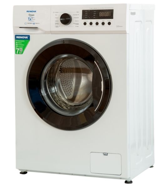 Стиральная машина Renova WAF-7012SM91 белый, загрузка фронтальная 7 кг, 1200 об/мин, класс A+++