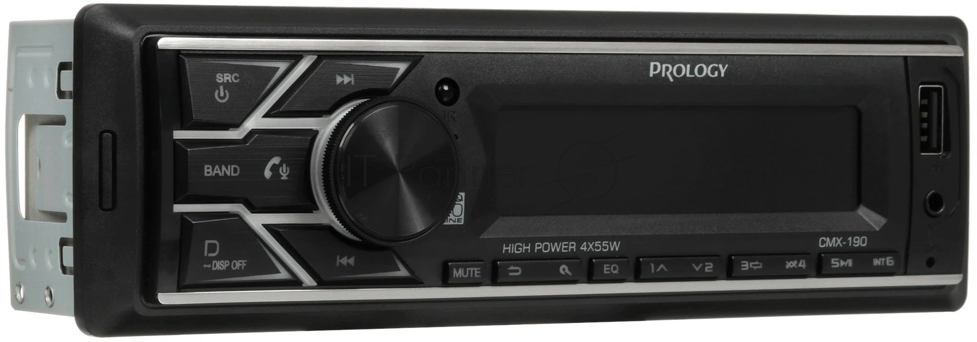 Автомагнитола Prology CMX-190, 1 DIN, Bluetooth, USB Type-A, AUX, пульт ДУ
