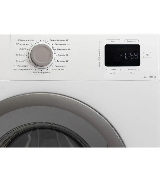 Стиральная машина Indesit ILS3 61291 S белый, загрузка фронтальная 6 кг, 1200 об/мин., класс: A