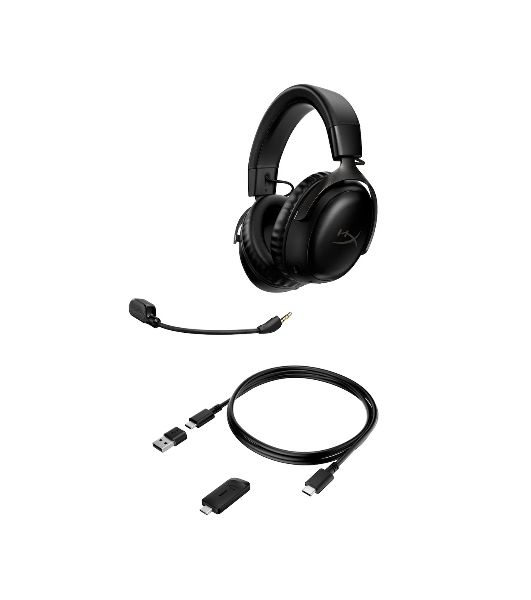 Гарнитура HyperX Cloud III чёрный, беспроводная, радиоканал