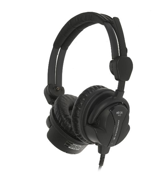 Проводные наушники Sennheiser HD 26 Pro черный, накладные, Jack 3.5/6.3 мм, складная чашка