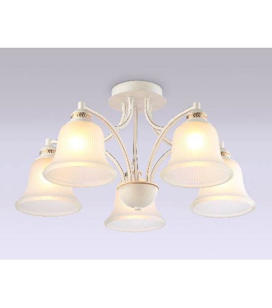 Светильник Ambrella light TR3050/5 WH/GD/FR белый/золото/белый матовый E27/5 max 40W D630*320