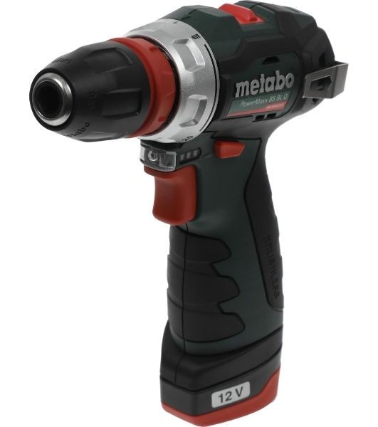Дрель-шуруповерт Metabo Power Maxx BS BL, 12 В, 2 Ач, 34Нм, щеточный