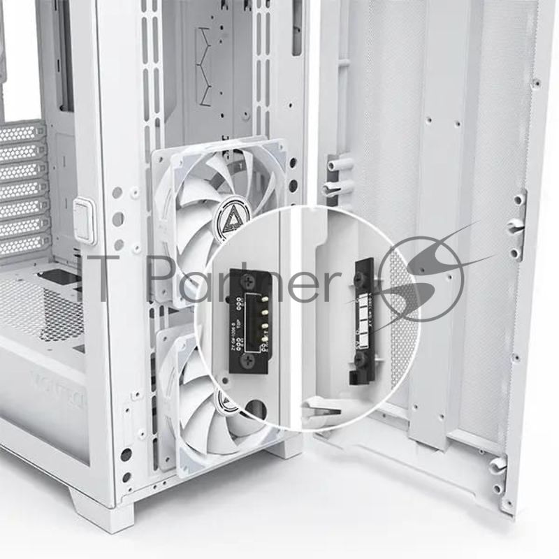 Компьютерный корпус Montech SKY ONE Lite белый без БП ATX 3x120mm 2xUSB3.0 1xUSB3.1 audio bott PSU