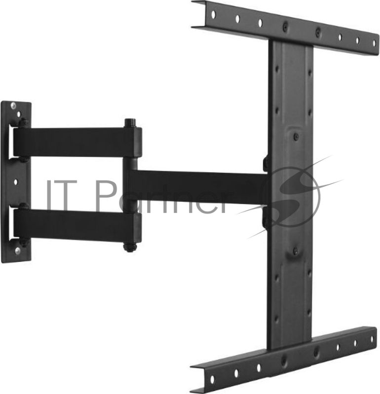 Кронштейн MD 3404 23-60"" черный Нагрузка до 35кг Вращение +/-3 гр Угол наклона +/-12 гр Угол поворота 180 гр VESA: от 200x200 до 400х400 ммь Расстояние от стены 39-455 мм Комплектуется набором крепежа Встроенный уровень для точной установки