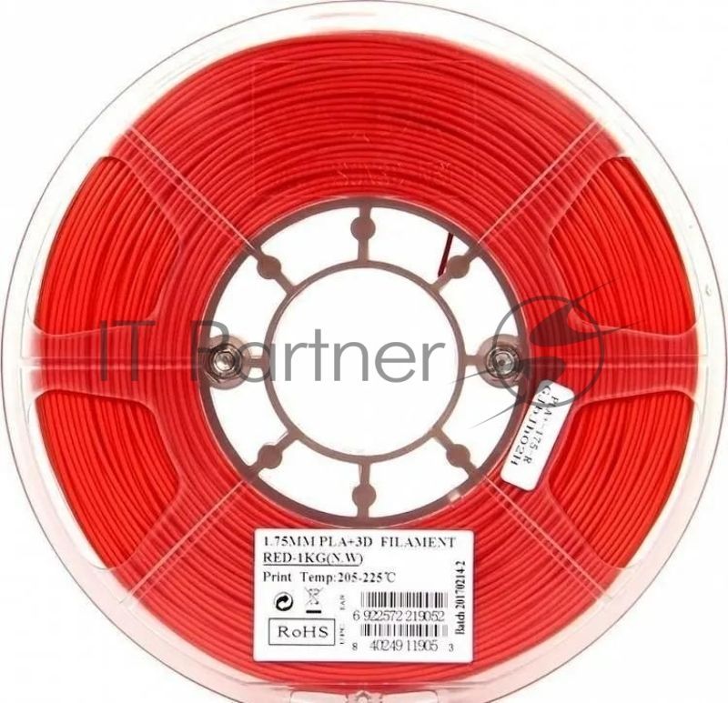 Пластик для принтера 3D Esun PLA+175R1 PLA d1.75мм 1кг 1цв. красный