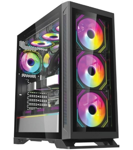 Компьютерный корпус Forza FZ-G901 EATX Case, black, w/o psu,Tempered glass front panel, 2x3,5", 2x2,5",USB3.0*1+USB3.0