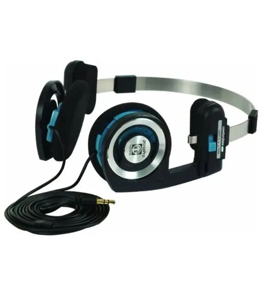 Проводные наушники KOSS Porta Pro Classic черный/голубой, накладные, проводной, складная конструкция