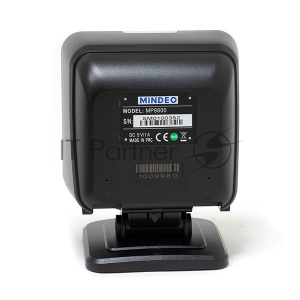 Сканер штрих-кода стационарный MINDEO MP8610 USB презентационный, 2D имидж, USB, черный