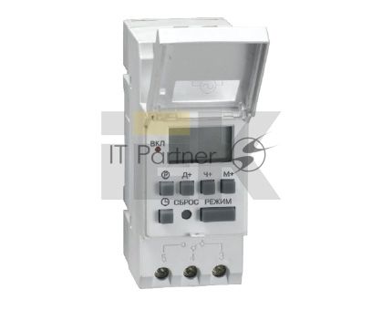 Таймер ТЭ15 цифровой 16А 230В на DIN-рейку IEK