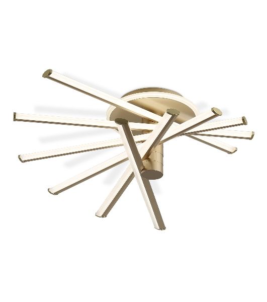 Потолочный светодиодный светильник Ambrella light FL6234 GD золото 96W 3000K-6400K 605*605*200 (ПДУ ИК)