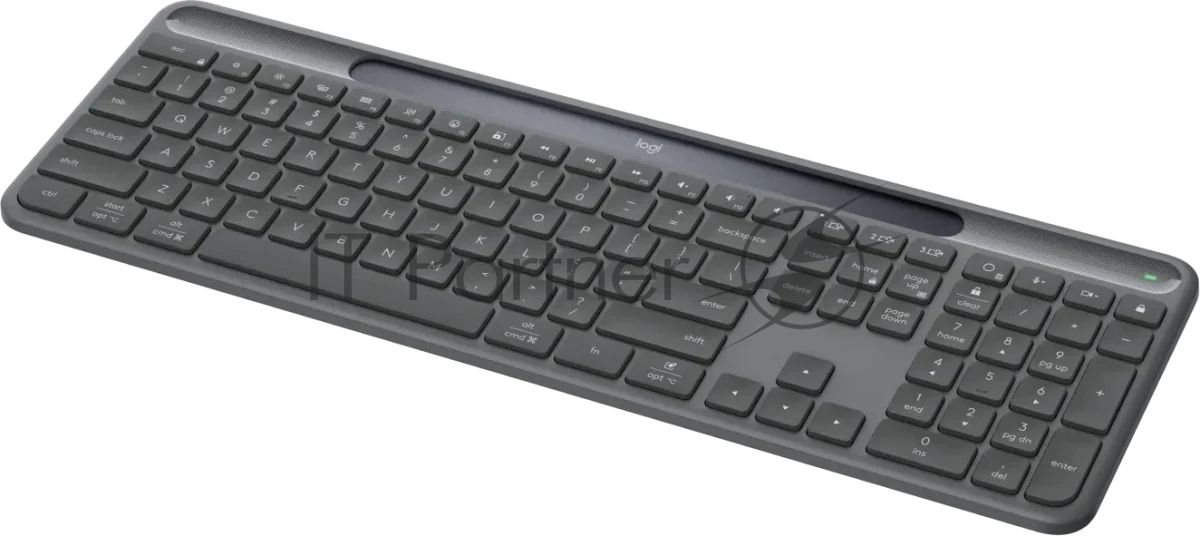 Клавиатура Logitech Signature Slim Solar K980 беспроводная, Bluetooth, серый