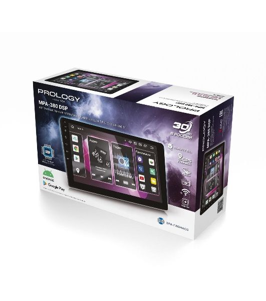 Автомагнитола Prology MPA-380, 2 DIN, 9", Android 13, Bluetooth, USB Type-A, GPS, 4G, CarPlay