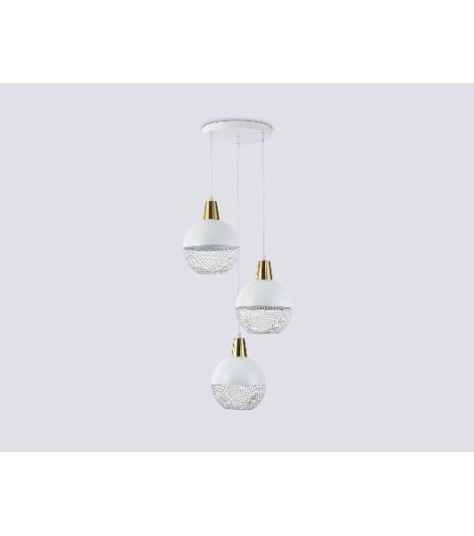 Светильник Ambrella light TR8503/3 WH/CP белый/медь E27/3 max 60W D410*1000