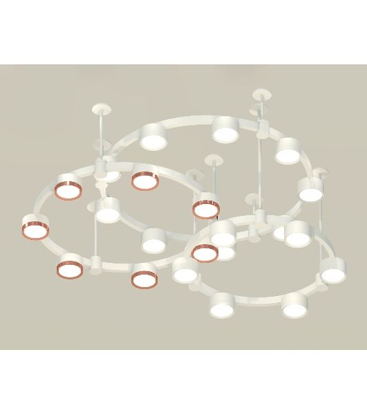 Светильник Ambrella light XR92212200/22 SWH/PPG белый песок/золото розовое полированное GX53