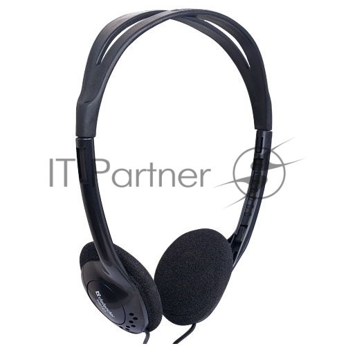 Проводные наушники Defender Aura 101 черный, накладные, Jack 3.5 мм