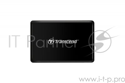 Кард-ридер Transcend RDF8/черный/SDXC,SDHC,microSDXC,microSDHC,CompactFlash,CompactFlash/USB 3.0/пластик
