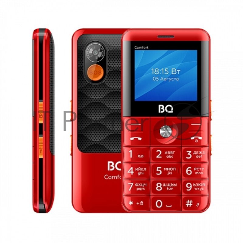 Мобильный телефон BQ 2006 Comfort красный/черный