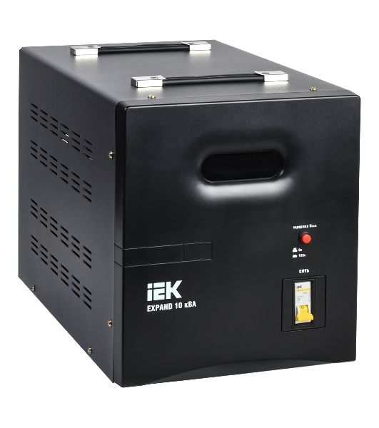 Стабилизатор напряжения IEK Expand 10кВА однофазный черный (IVS21-1-010-11)