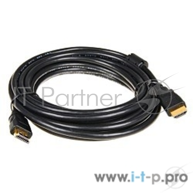 Кабель 5bites APC-014-050 HDMI M/HDMI M V1.4b, высокоскоростной, ethernet+3D, зол.разъемы, ферр.кольца, 5м.
