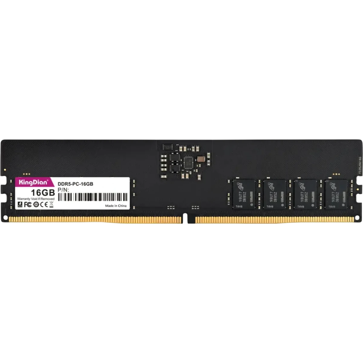 Оперативная память KingDian, DDR5, 16GB (1x16GB), 5600 MHz, CL46, без радиатора