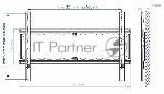 Кронштейн для телевизора Kromax IDEAL-1 черный 32"-90" макс.55кг настенный фиксированный