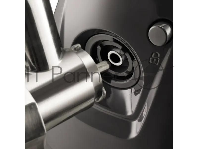 Мясорубка электрическая Moulinex ME684832 черный, 2000 Вт, 3.5 кг/мин, реверс, защита от перегрузки, насадки - 10