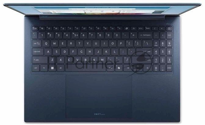 Ноутбук Acer Swift Edge 16 AI SFE16-I51-76RR Core Ultra 7 355 16Gb SSD512Gb Intel Graphics 16" OLED 2.8K (2880x1800) без ОС blue WiFi BT Cam 5614mAh (NX.JVNCD.001)