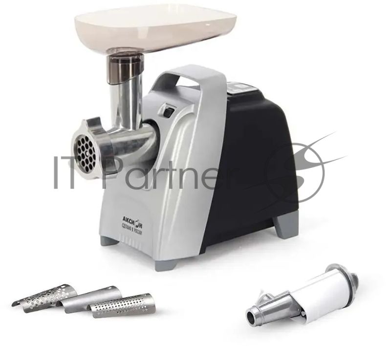 Мясорубка электрическая Аксион М62.04 черный/серебристый, 2000 Вт