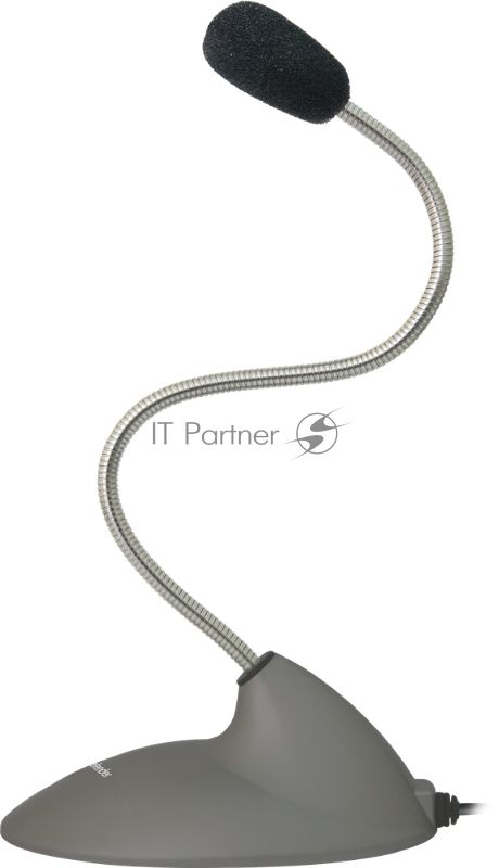 Микрофон компьютерный Defender MIC-111, серый, кабель 1,5 м
