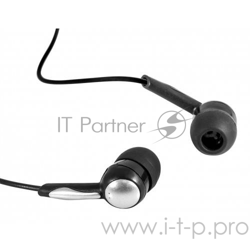 Наушники вкладыши Defender Basic-603 черный 3.5 mm jack 1 1м.