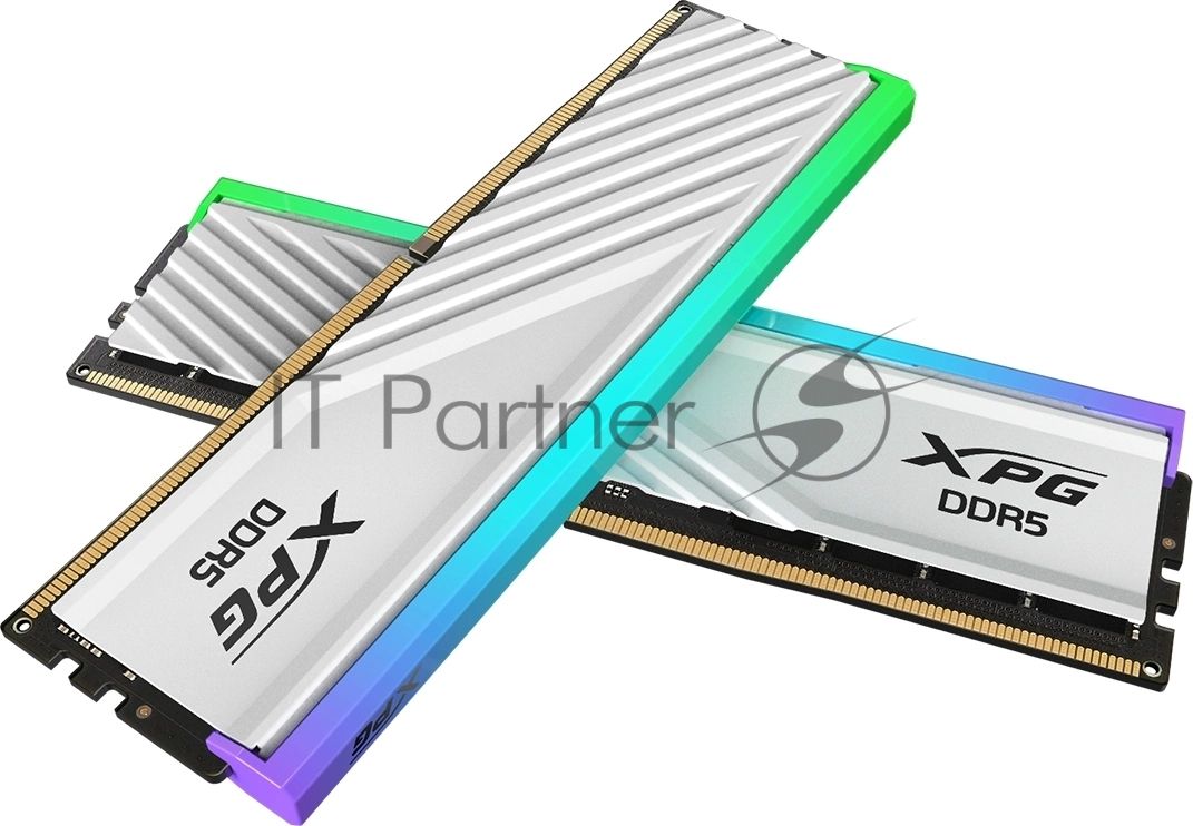 Оперативная память XPG Lancer Blade, DDR5, 32GB (2x16GB), 6400MHz, CL32, DIMM, с радиаторами, RGB, белый