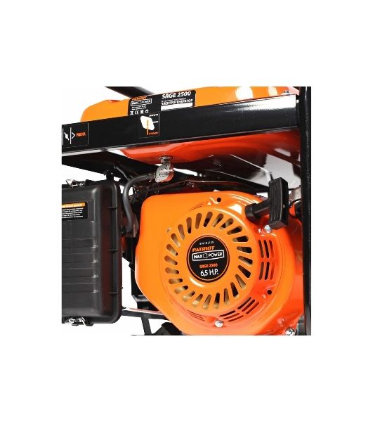 Электрогенератор бензиновый Patriot Max Power SRGE 2500, 2.2 кВт, 65 дБ, 36.2 кг