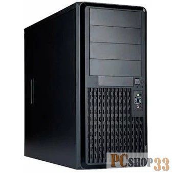 Компьютерный корпус Midi Tower InWin PE689 Black 600W IP-S600BQ3-3 USB3.0*2+A(HD)+front fan 120mm*1+rear fan 120mm*1+ 2*2SATA+1*1SATA+Intrusion Switch/ holes for SL20” RACKMOUNT