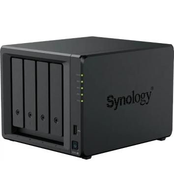 Сетевое хранилище Synology DiskStation DS925+ черный (AMD Ryzen V1500B/4Gb/4 pcs (3.5" or 2.5" SATA or SSD)/1xM.2 2280 NVMe SSD/RAID/1x4Gb/no WIFI) (DS