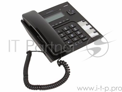 Телефон проводной Alcatel T56 черный АОН, Display, Flash, Recall, Wall mt.