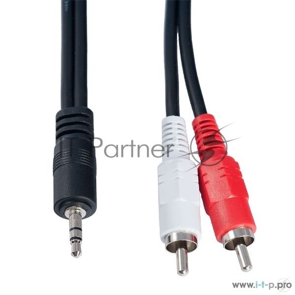 Кабель PERFEO Jack 3.5 мм вилка - 2xRCA вилка, длина 1 м