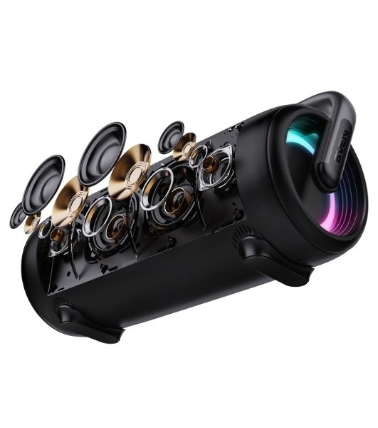 Колонка SVEN АС PS-395, черный (80 Вт, Waterproof (IPx5), TWS, Bluetooth, USB, 4800мА*ч)